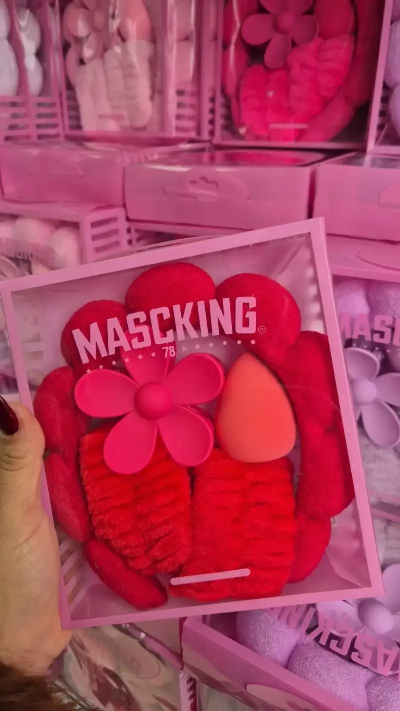 Set de accesorios de spa Mascking con esponja y banda - 2