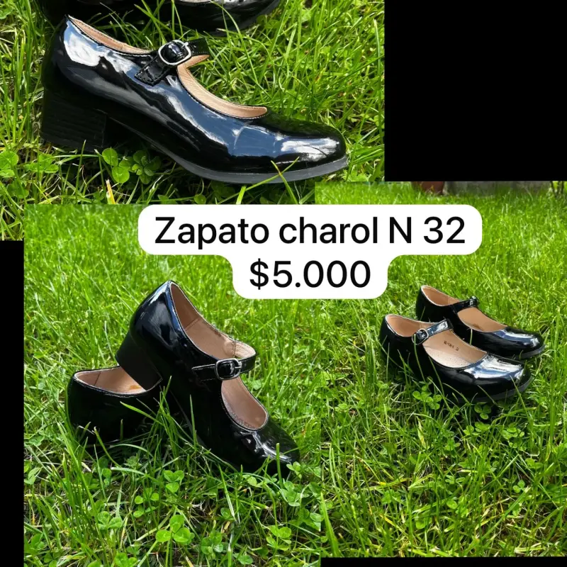 Zapatos de charol negros talla 32 para niña