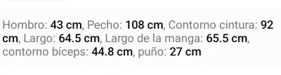 Chaqueta blanca de mezclilla para mujer XL - miniatura 3