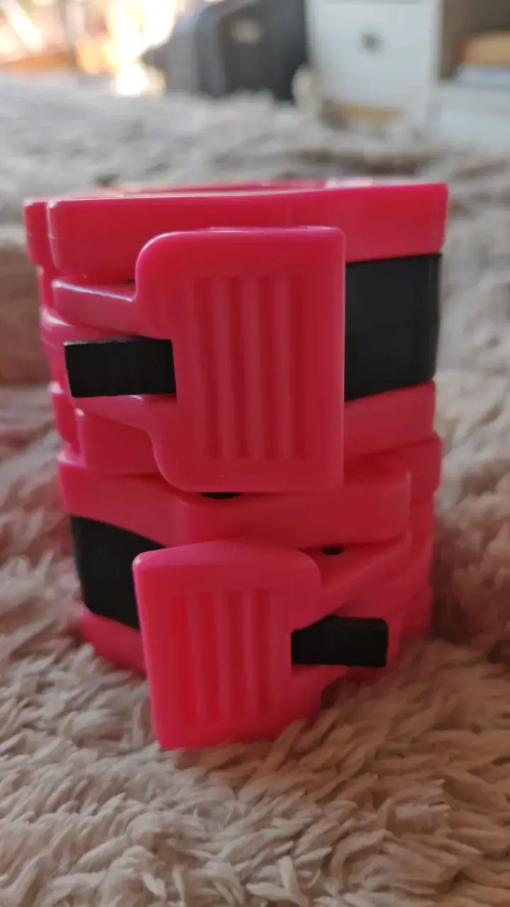 Collares de sujeción para barra de pesas color rosa - 2