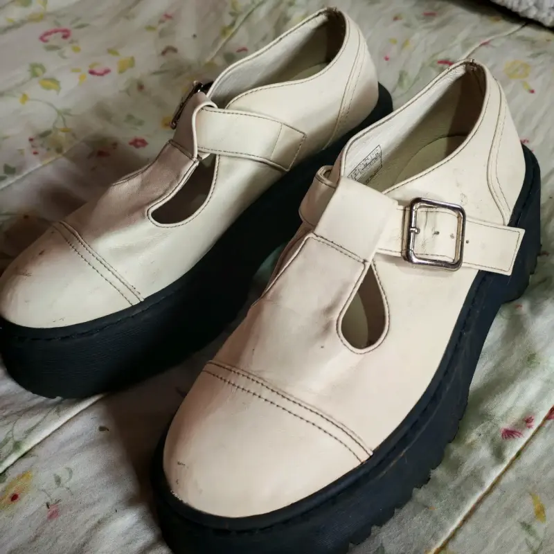 Zapatos de plataforma blancos - 3