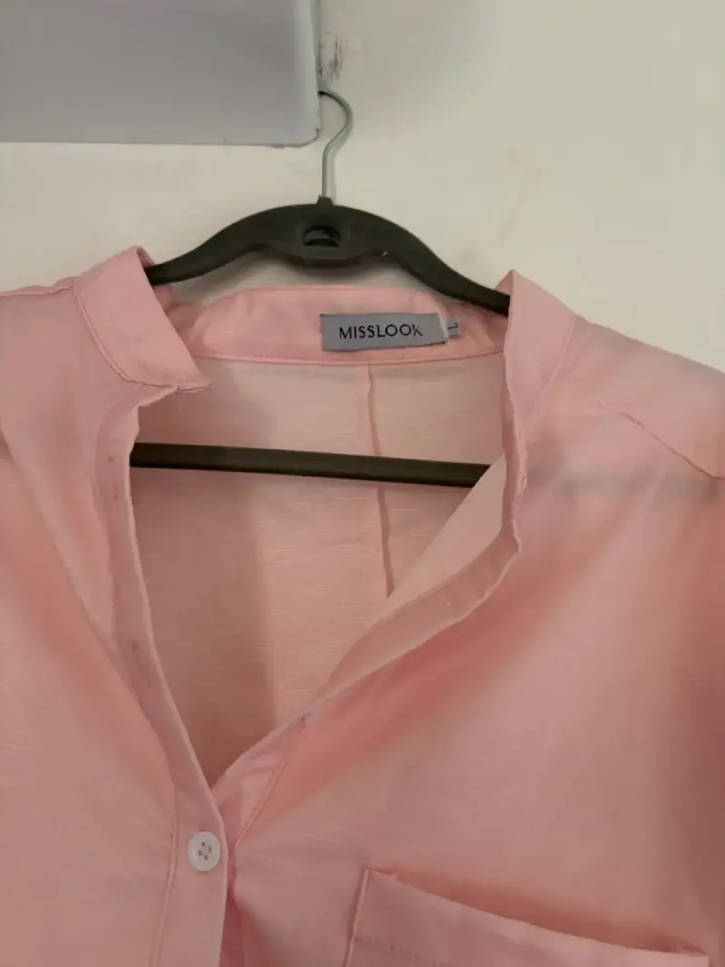 Blusa rosa con estampado de paraguas Misslook - 3