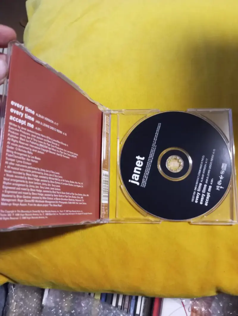 CD Single Janet Jackson – Every Time (1998) Edició - 3