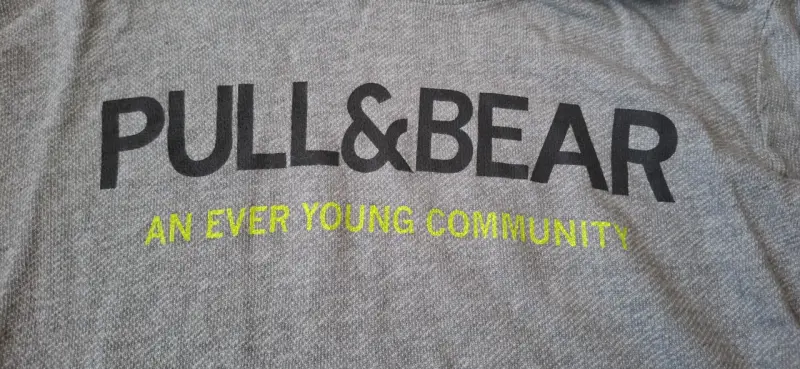 Polerón gris Pull&Bear con capucha Talla S - 2