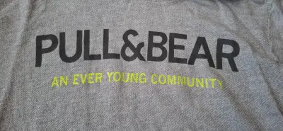 Polerón gris Pull&Bear con capucha Talla S - miniatura 2