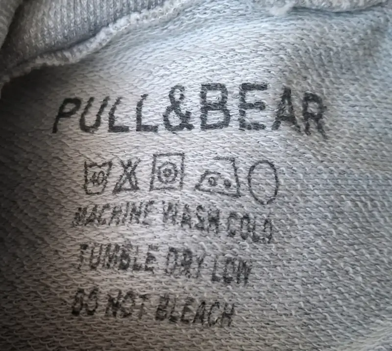 Polerón gris Pull&Bear con capucha Talla S - 3