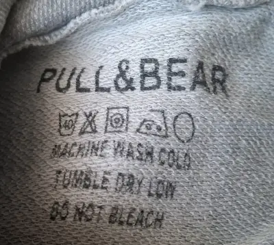 Polerón gris Pull&Bear con capucha Talla S - miniatura 3