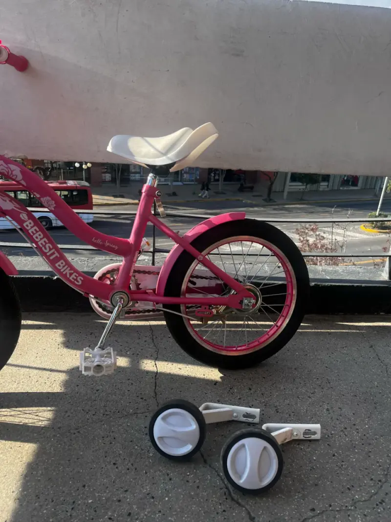 Bicicleta infantil rosa aro 16 - 2
