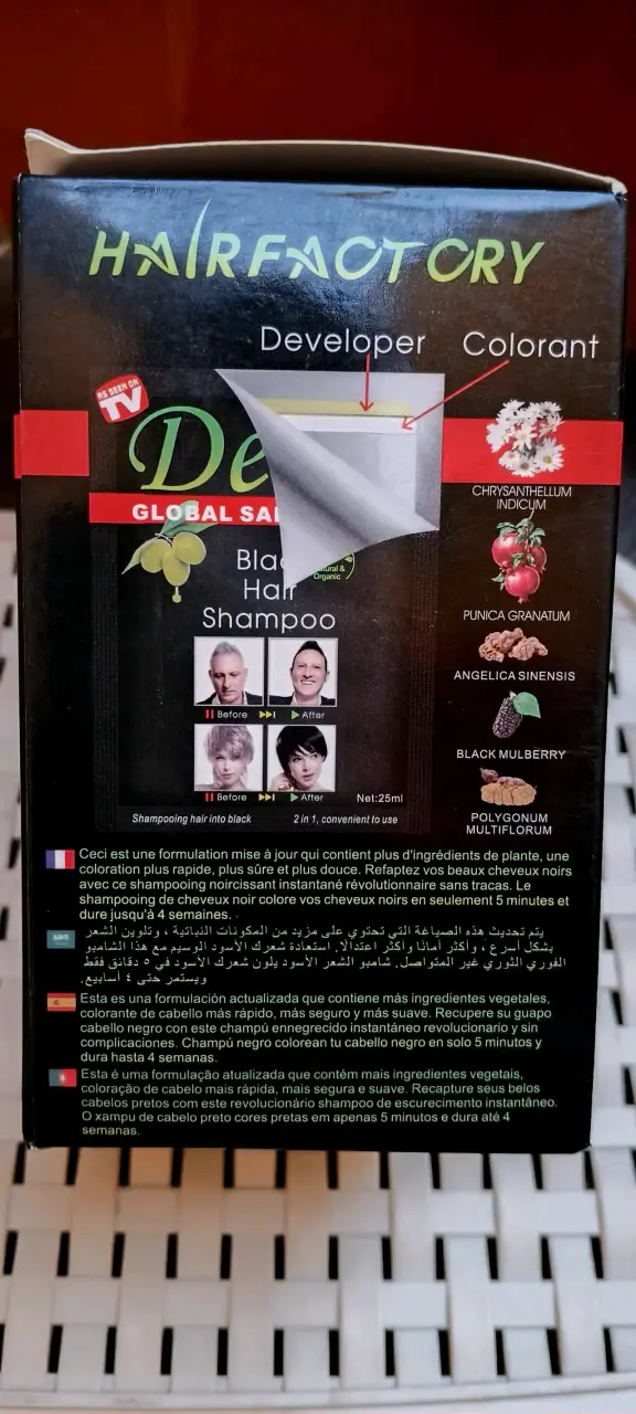 Shampoo Dexe para Cabello Negro Natural y Orgánico - 3