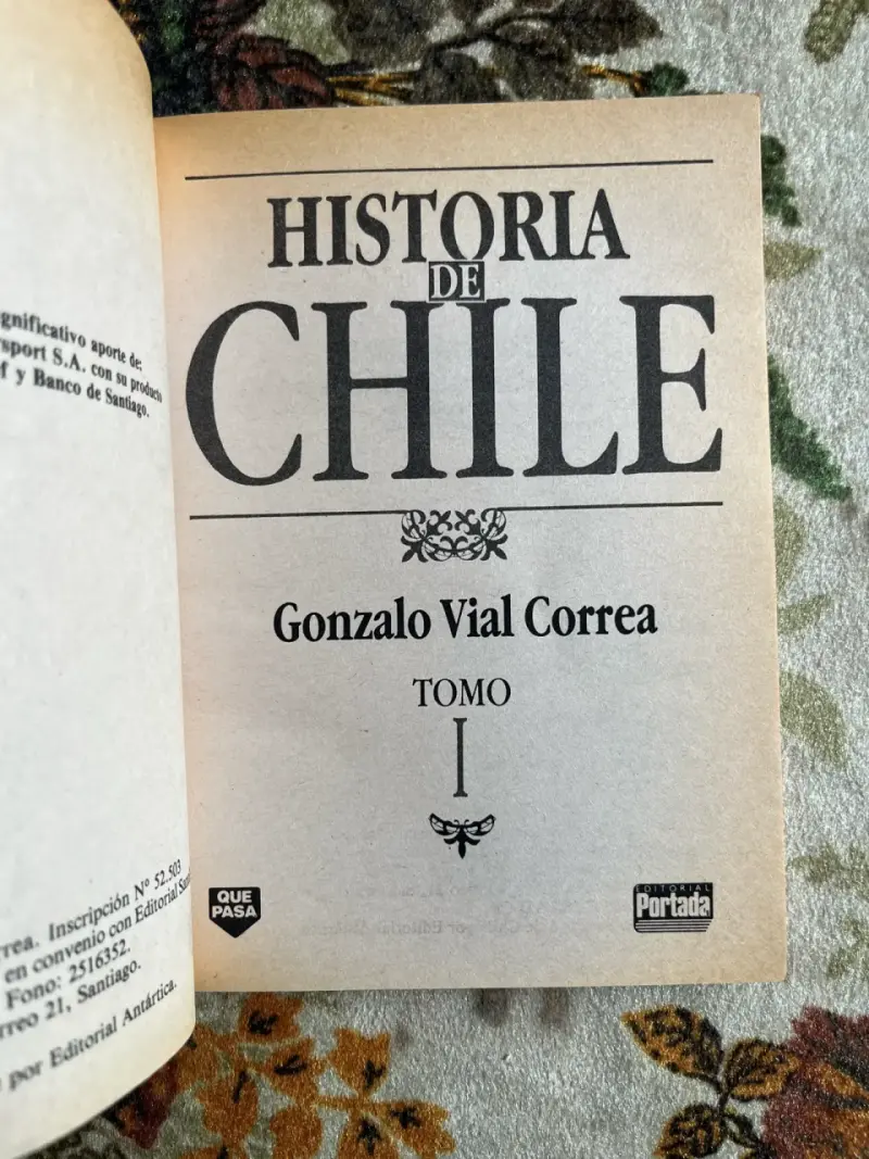 Libro Historia de Chile Tomo I Gonzalo Vial Correa - 2