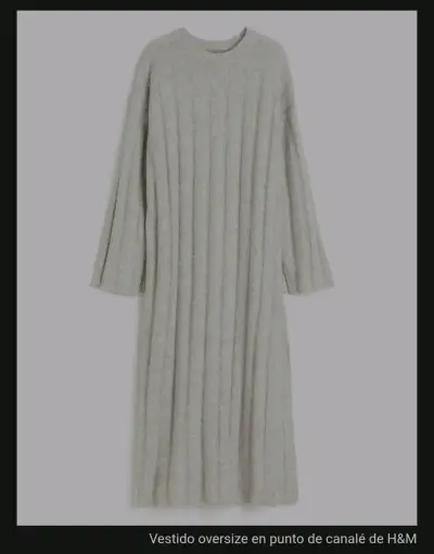 Vestido overside H&M talla L Nuevo - miniatura 3