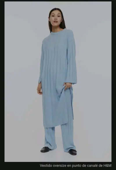 Vestido overside H&M talla L Nuevo - miniatura 4