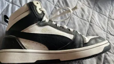 Zapatillas altas Puma blancas y negras - miniatura 3