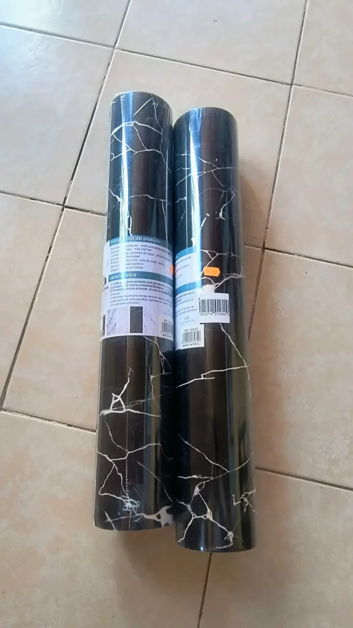 Cinta Adhesiv Autoadhesiva Mármol Negro 60x300 cm - 1
