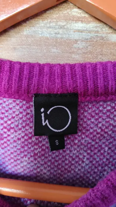 Suéter de lana estampado morado y lila - miniatura 2