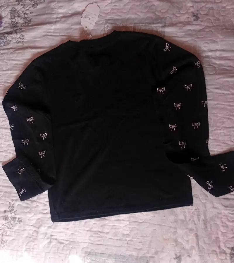 Poleras manga larga con diseño de lazo para mujer - 2