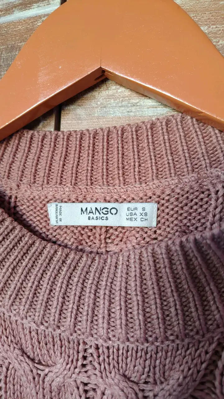 Suéter de punto rosa Mango Basics - 2