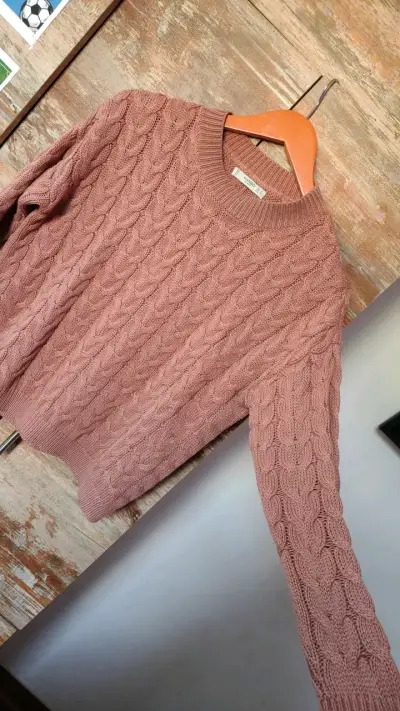 Suéter de punto rosa Mango Basics - miniatura 4