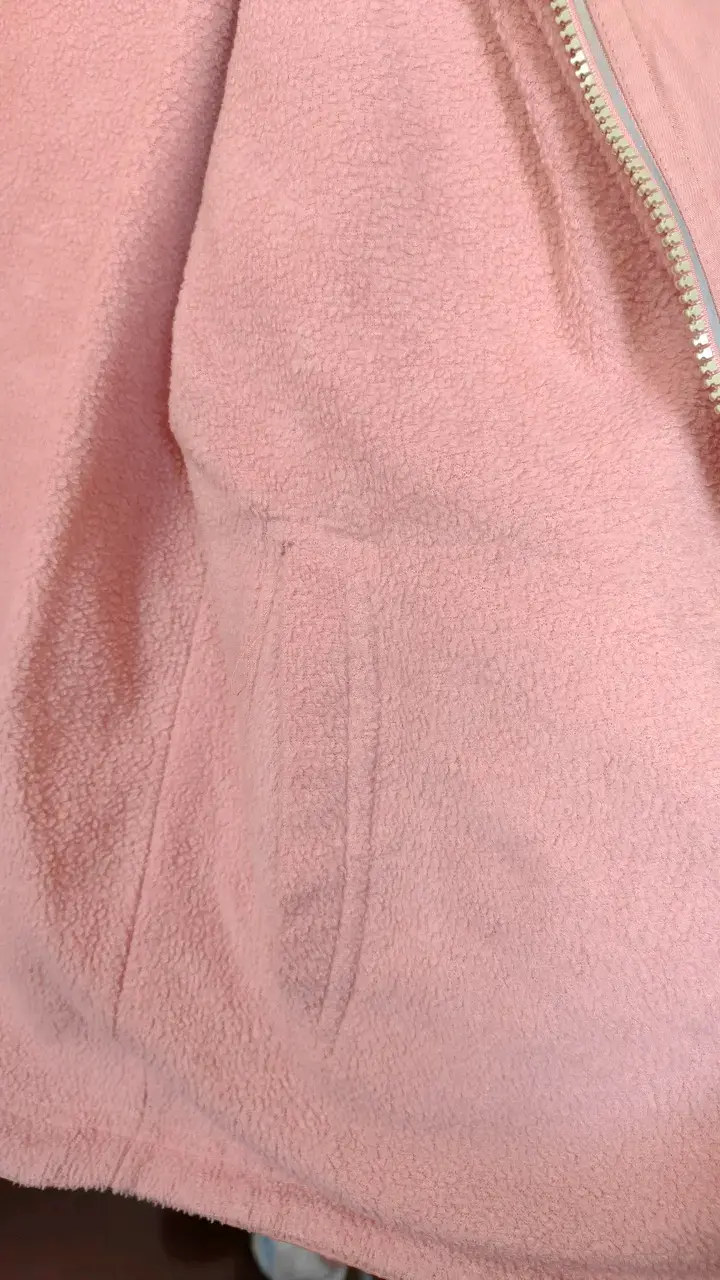 Chaqueta rosa para mujer con forro polar - 5