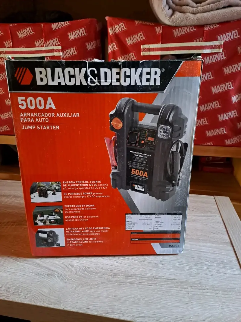 Arrancador Auxiliar Black & Decker 500A para Auto - 2