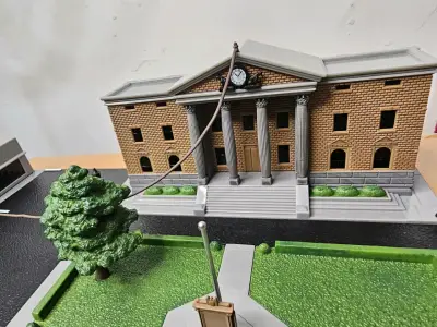 Diorama de Hill Valley con autos miniatura - miniatura 2