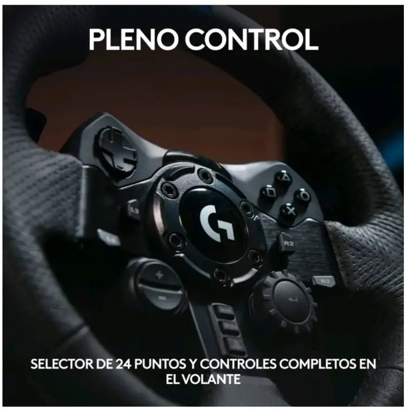Volante de Carreras Logitech con Pedales y Controles - 2