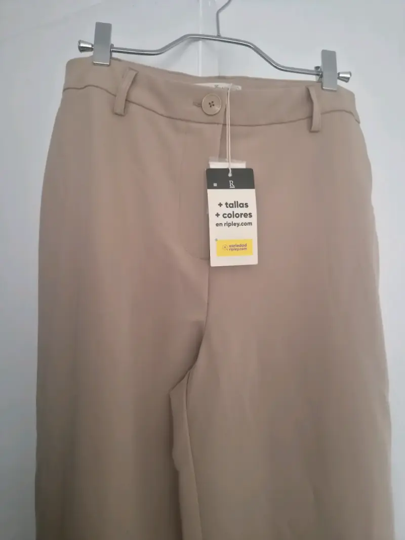 Pantalones beige de vestir Index talla 40 - 2