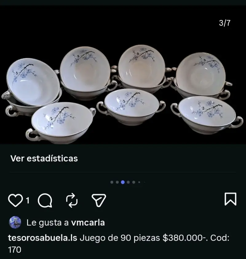 Juego de vajilla vintage con diseño - 2