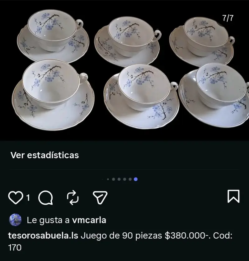 Juego de vajilla vintage con diseño - 4
