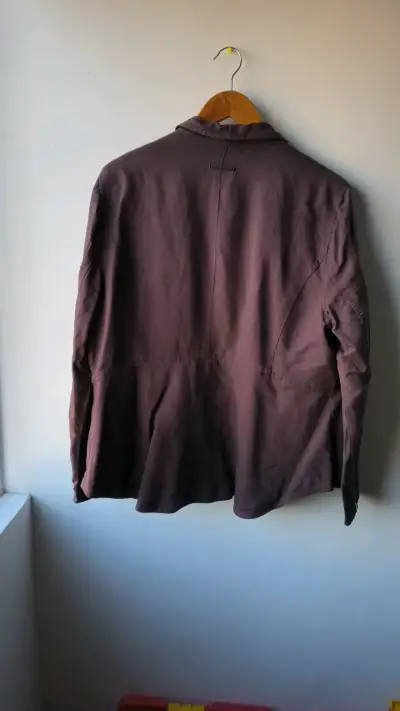 Chaqueta marrón para mujer con bolsillos - miniatura 2