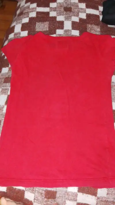 Polera roja estampada Craft Girls talla S - miniatura 3