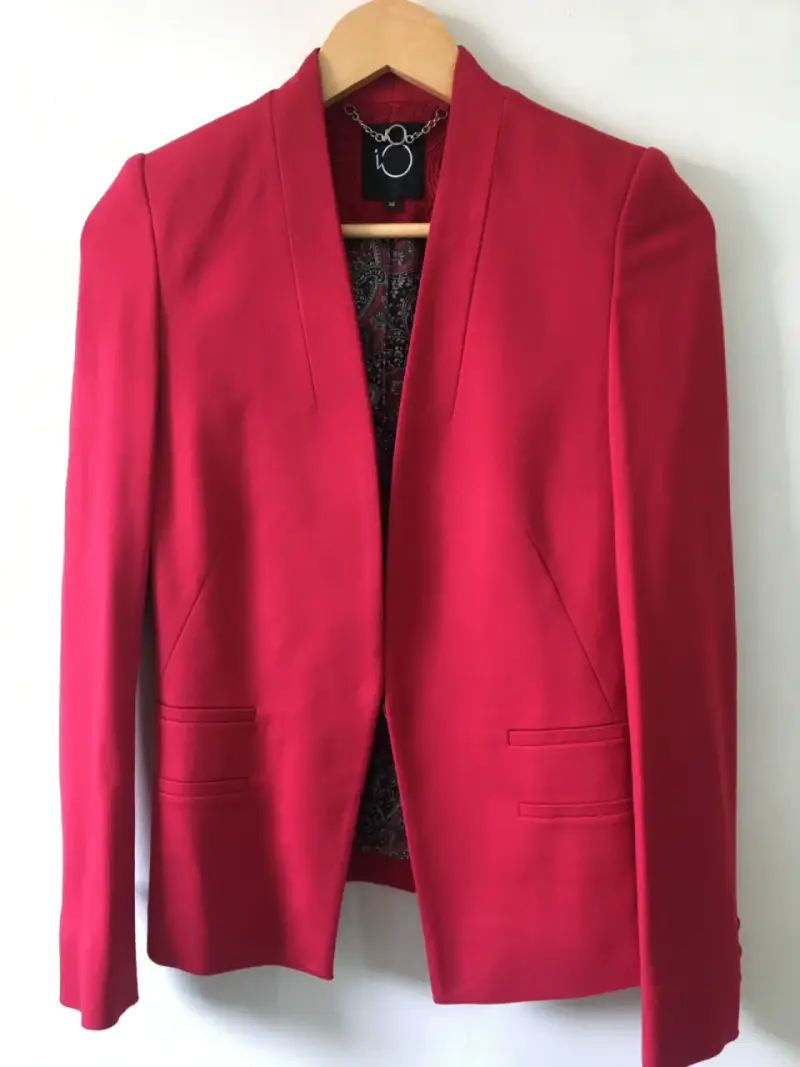 Blazer rojo elegante para mujer. Talla 36 - 1