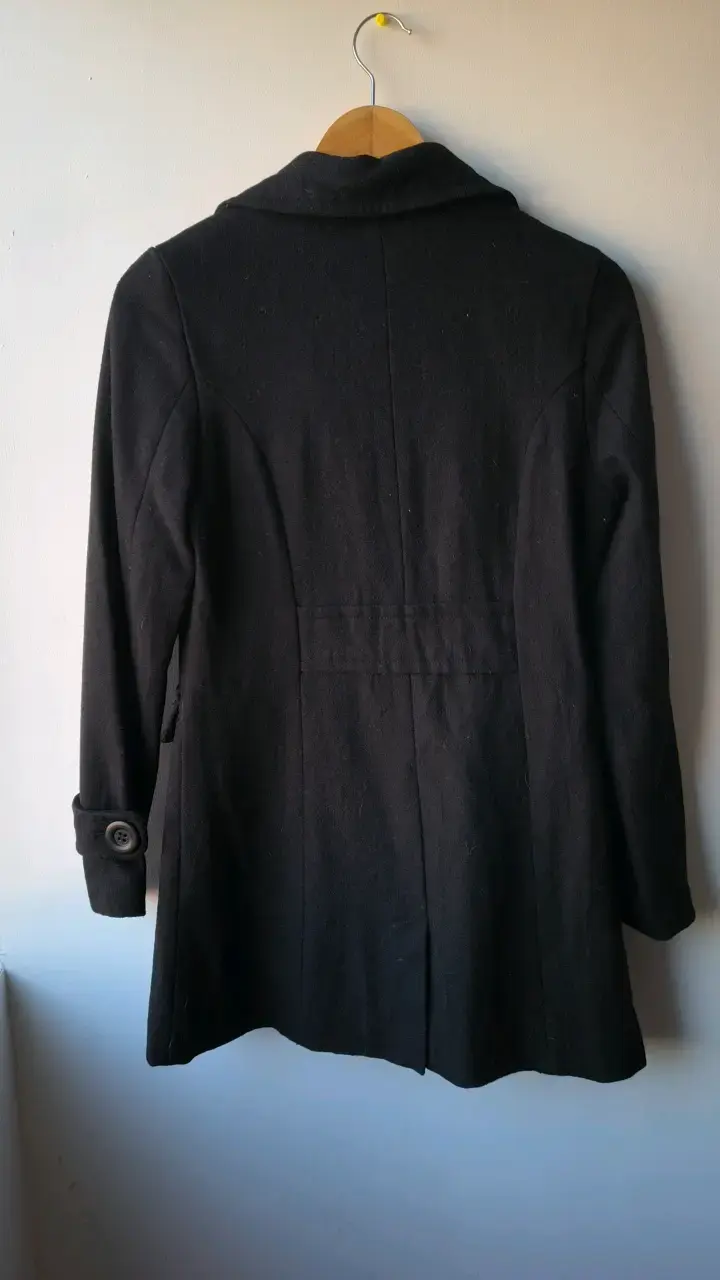 Abrigo negro de mujer Cavanli talla S - 2