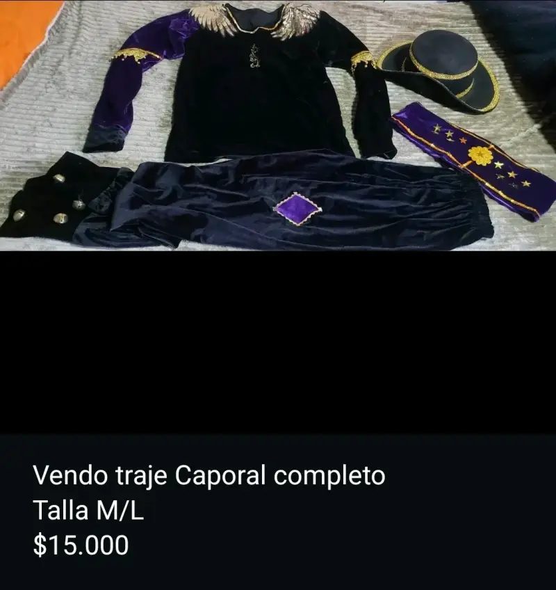 Traje Caporal Completo Talla M/L