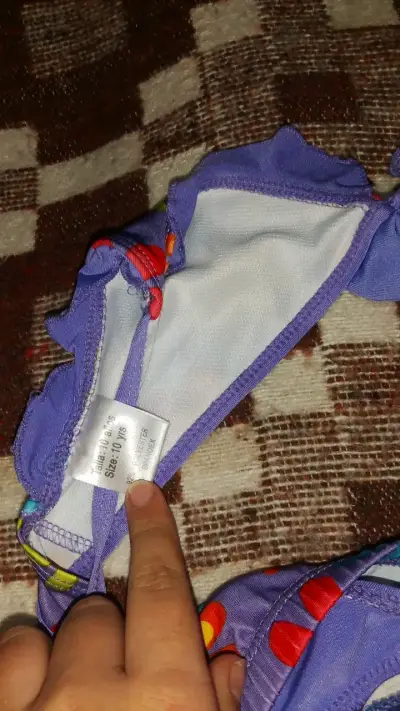 Bikini infantil floral colorido talla 10 años - miniatura 4