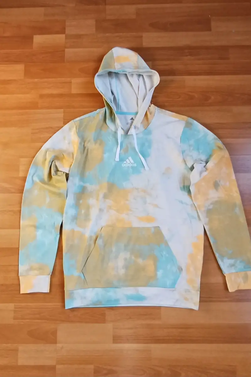 Polerón con capucha tie-dye Adidas multicolor - 1