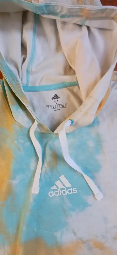 Polerón con capucha tie-dye Adidas multicolor - miniatura 2