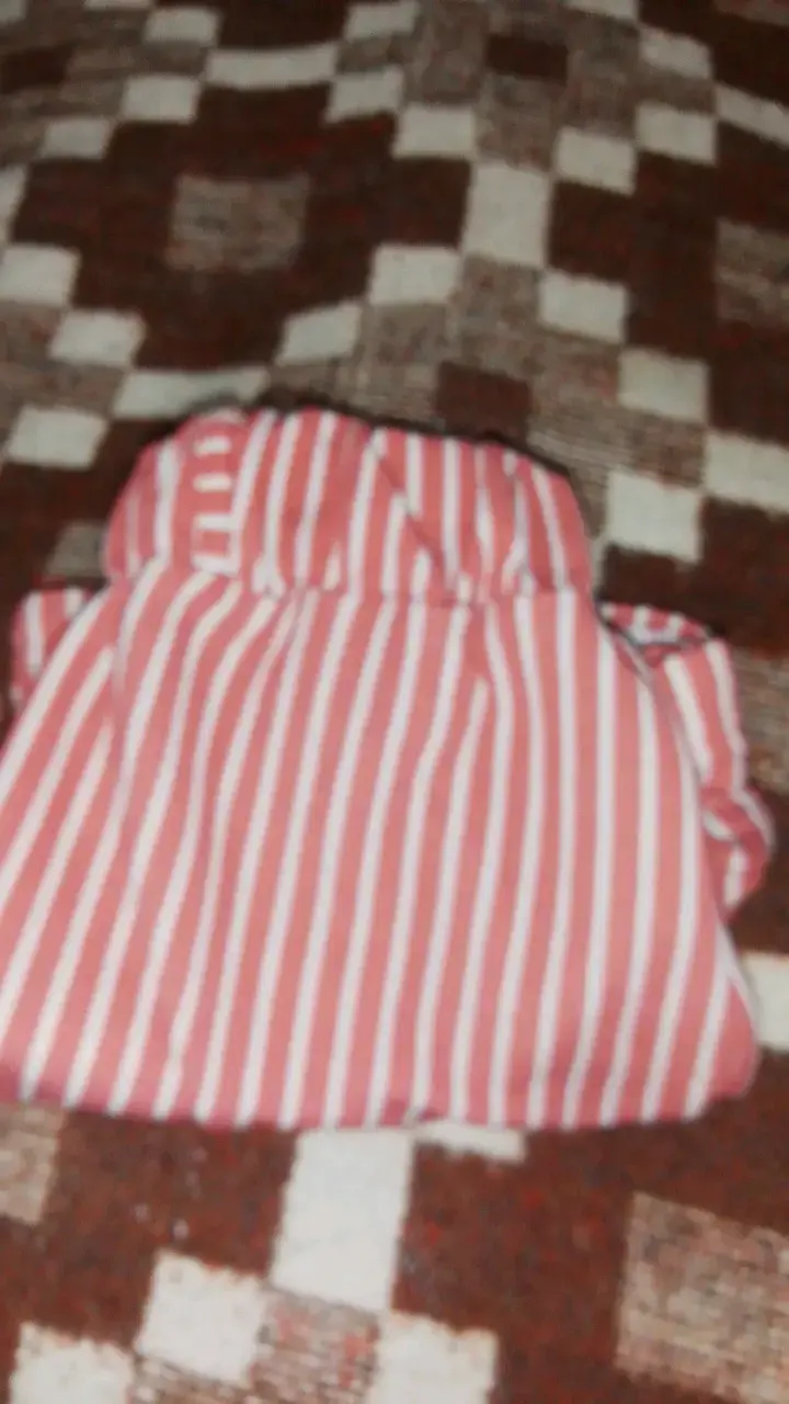 Shorts rayados rosados para niña - 4
