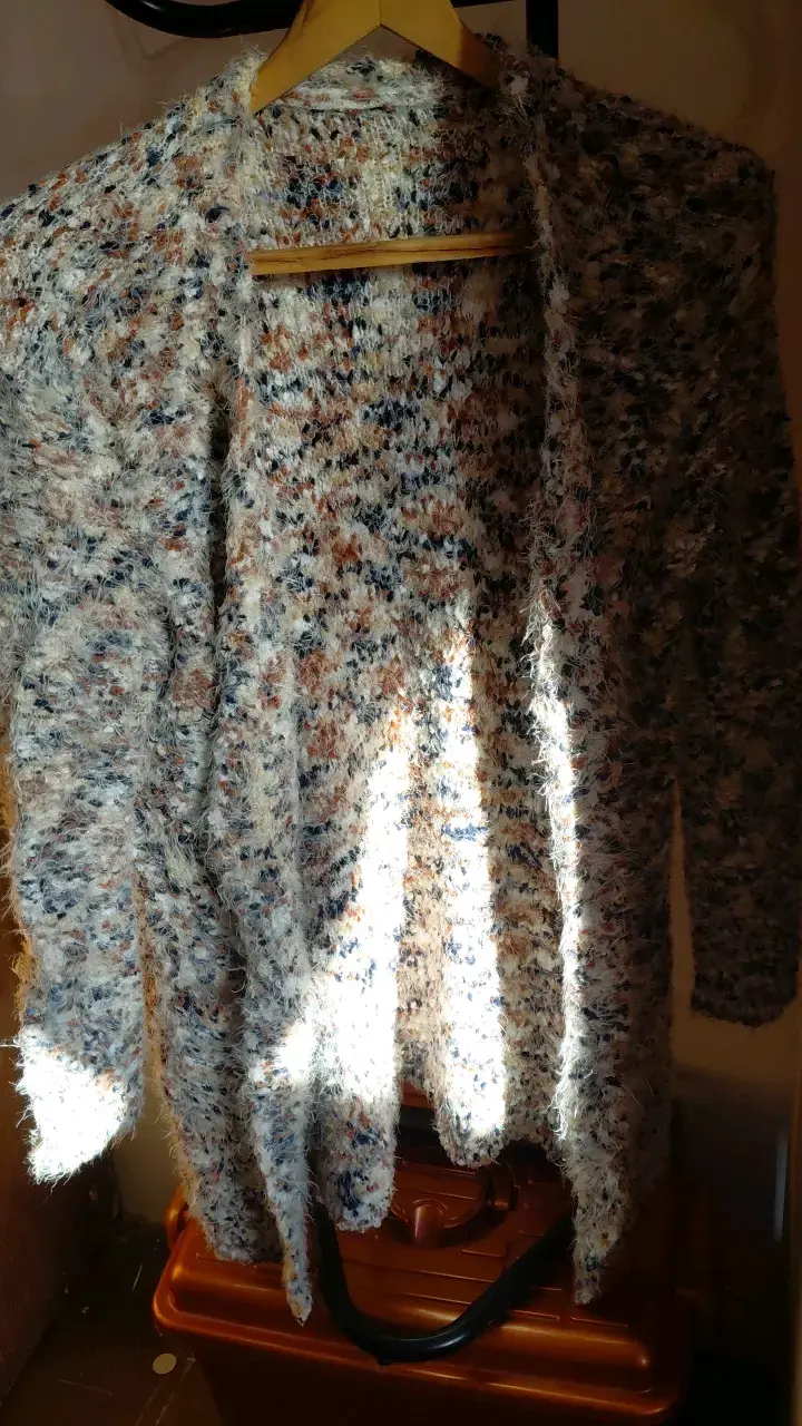 Cardigan de lana multicolor para mujer - 1