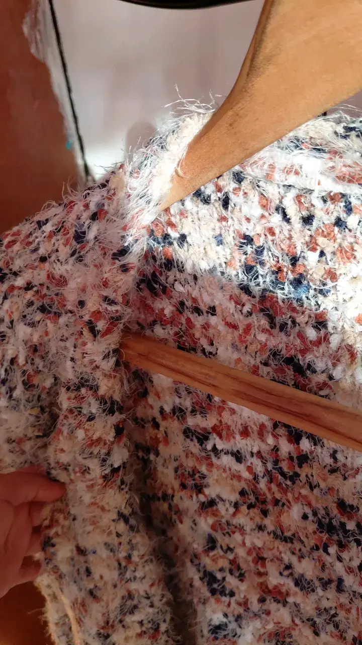 Cardigan de lana multicolor para mujer - 2