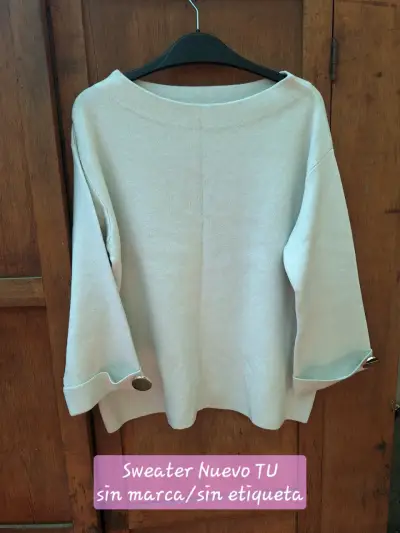 Sweater beige/crema nuevo TU - miniatura 1