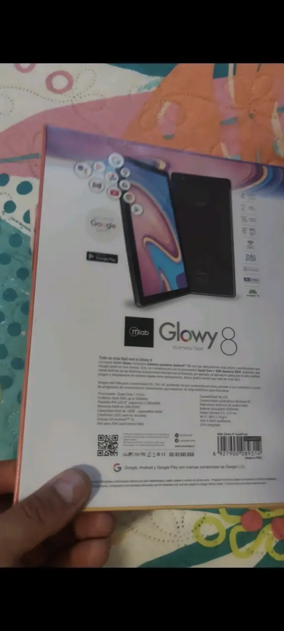 Tablet Mlab Glowy 8 con 4G LTE y Android - 2