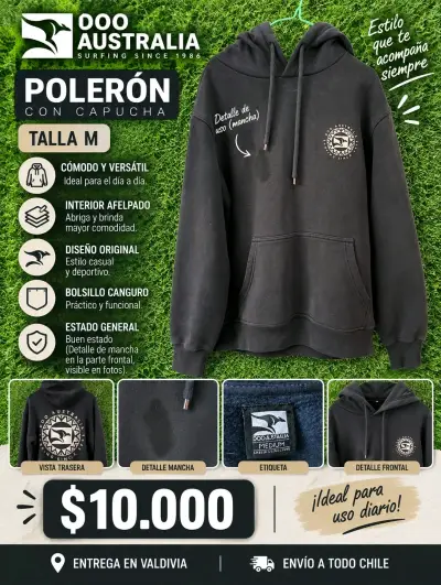 Polerón con capucha Doo Australia talla M - miniatura 1