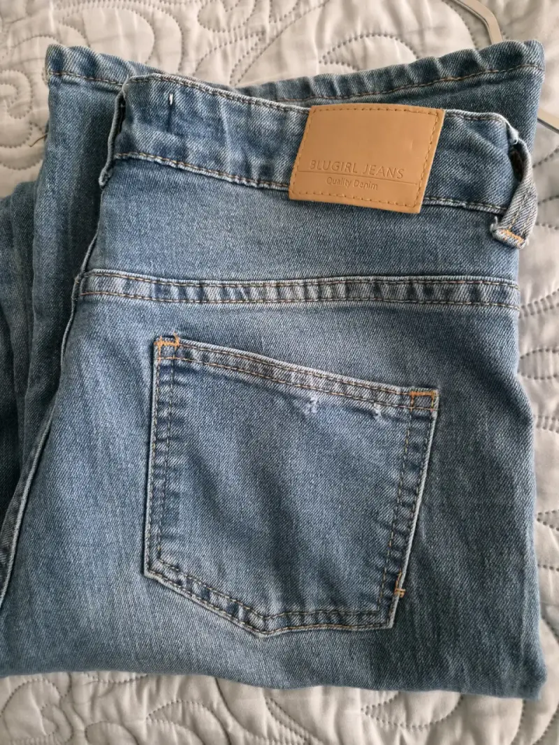 Jeans de mezclilla azul Denim talla 38 - 5
