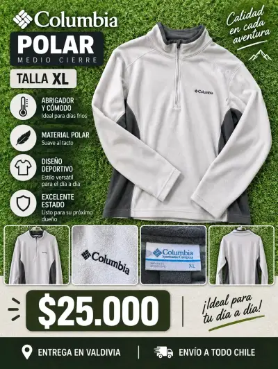 Polar Columbia medio cierre talla XL - miniatura 1