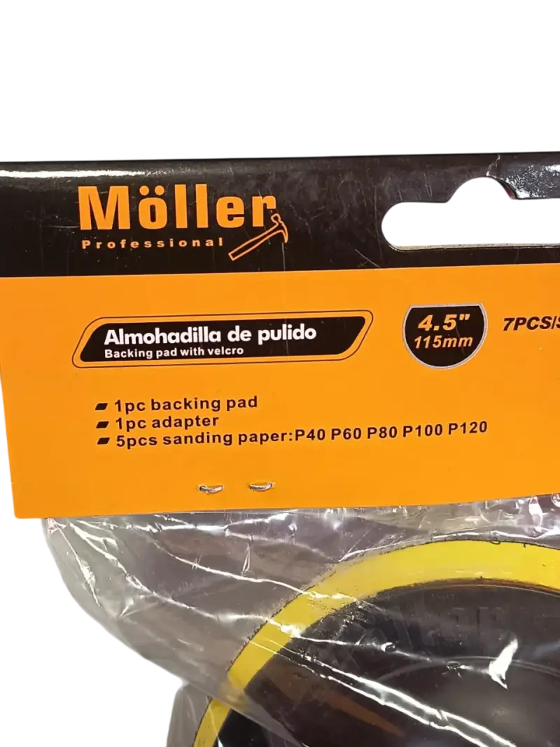 Kit Disco Pulidor 4.5" con Adaptador Taladro - 2