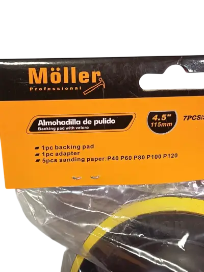 Kit Disco Pulidor 4.5" con Adaptador Taladro - miniatura 2