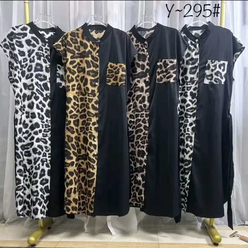 Vestido largo con estampado animal print - 2