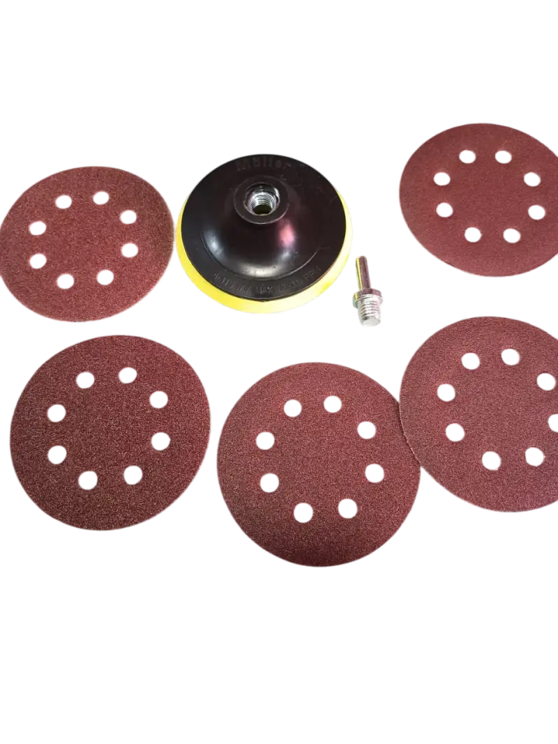 Kit Disco Pulidor 4.5" con Adaptador Taladro - 5