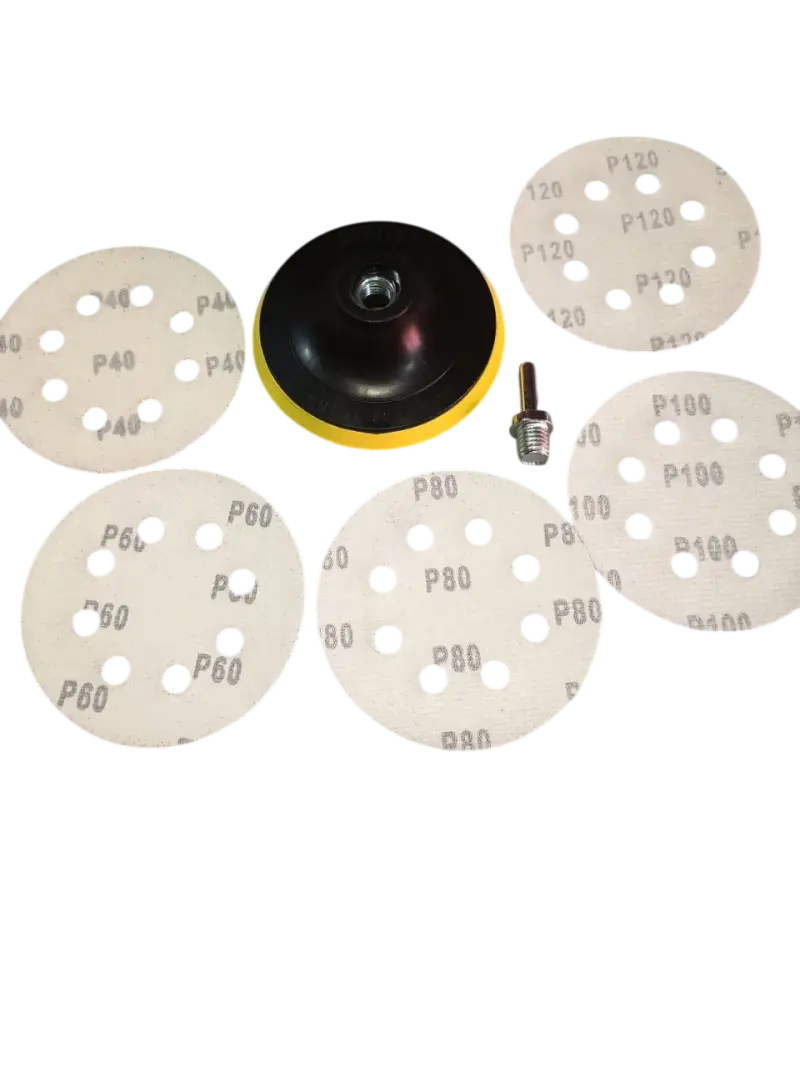 Kit Disco Pulidor 4.5" con Adaptador Taladro - 6